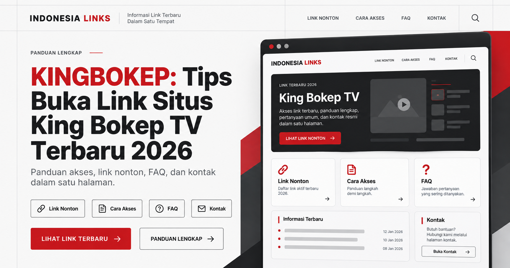 KINGBOKEP Tips Buka Link Situs King Bokep TV Terbaru 2026
